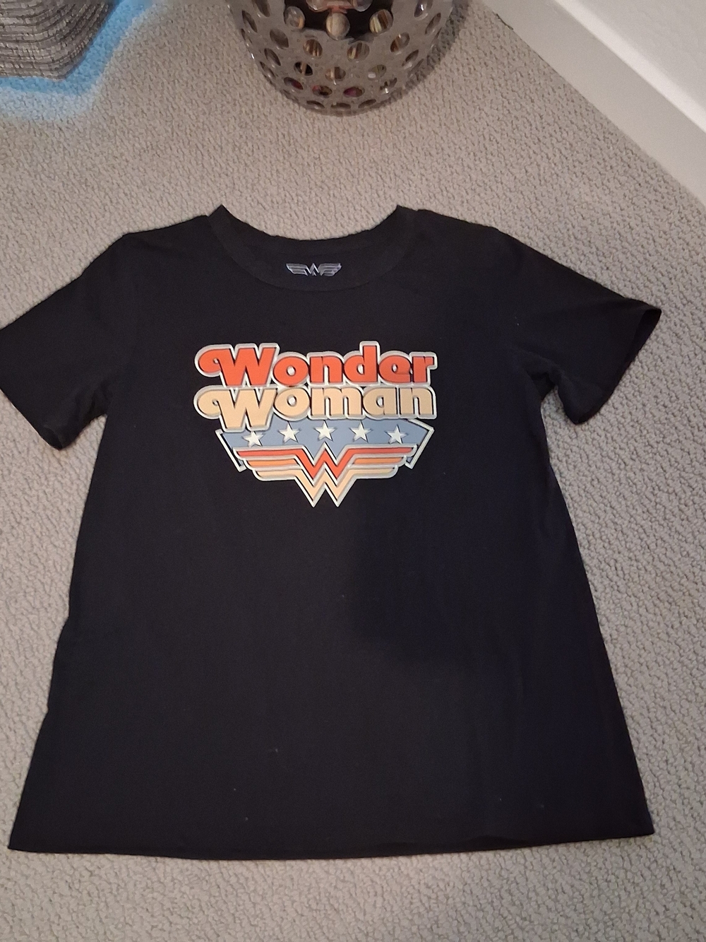 Wonder Woman Black Short Sleeve Graphic Tee